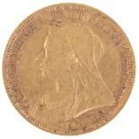 AN 1894 QUEEN VICTORIA GOLD SOVEREIGN