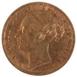 AN 1872 QUEEN VICTORIA GOLD SOVEREIGN