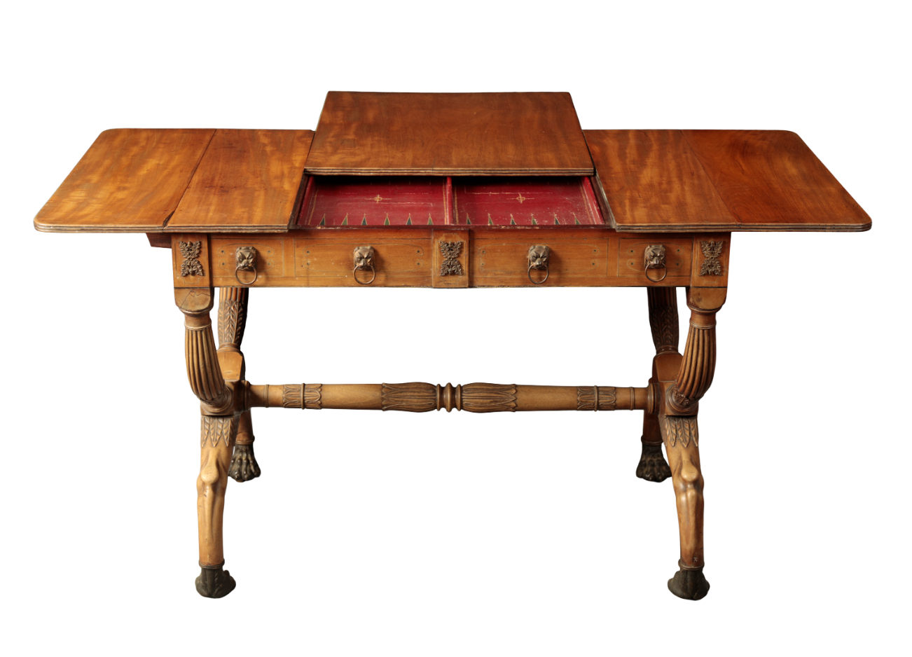 A REGENCY MAHOGANY SOFA TABLE - Image 3 of 6