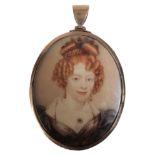 AN EARLY 19TH CENTURY PORTRAIT MINIATURE