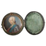 AFTER MAURICE QUENTIN DE LA TOUR (1704-1788) A PORTRAIT MINIATURE OF CHARLES EDWARD STUART