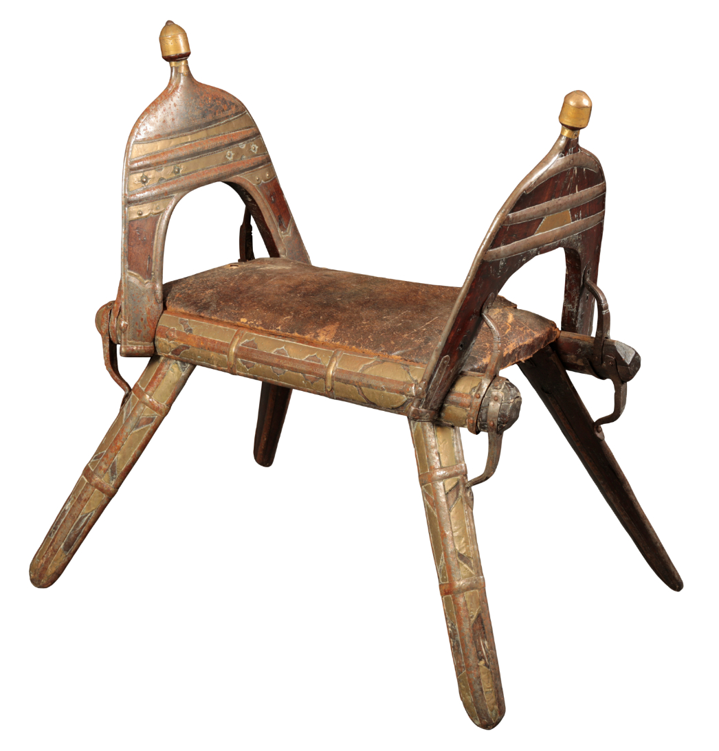 AN EARLY 19TH CENTURY 'NAPOLEONIC' CAMEL SEAT