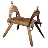 AN EARLY 19TH CENTURY 'NAPOLEONIC' CAMEL SEAT