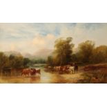GEORGE SHALDERS (1826-1873) Cattle Watering