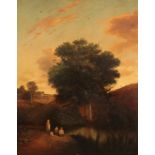 ASCRIBED TO JOHN CROME (1768-1821) A river landscape