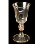 A LARGE RUSSIAN PARCEL GILT GOBLET