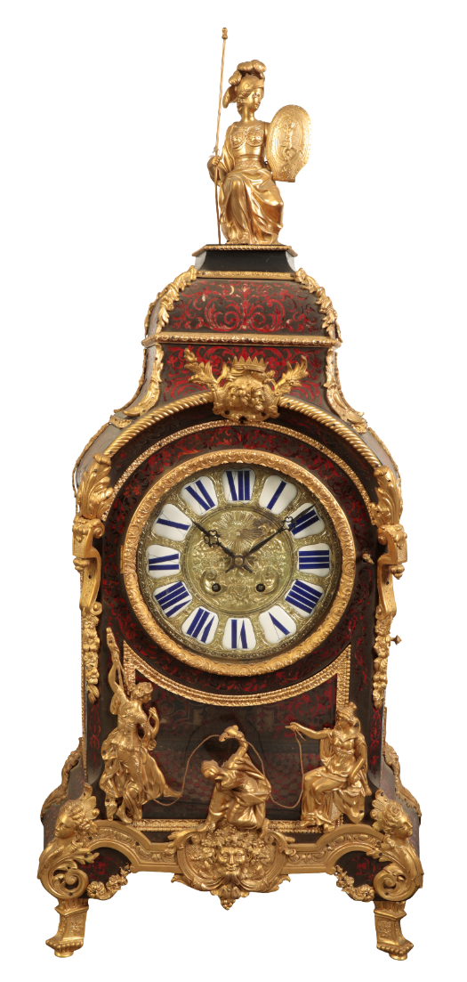 A MONUMENTAL 19TH CENTURY FRENCH BOULLE AND "ORMOLU" BRACKET CLOCK OF LOUIS XVI DESIGN - Image 2 of 3