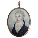 A GEORGE III MINIATURE PORTRAIT