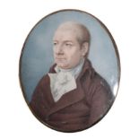 A REGENCY PORTRAIT MINIATURE SIGNED 'J GILLIS'