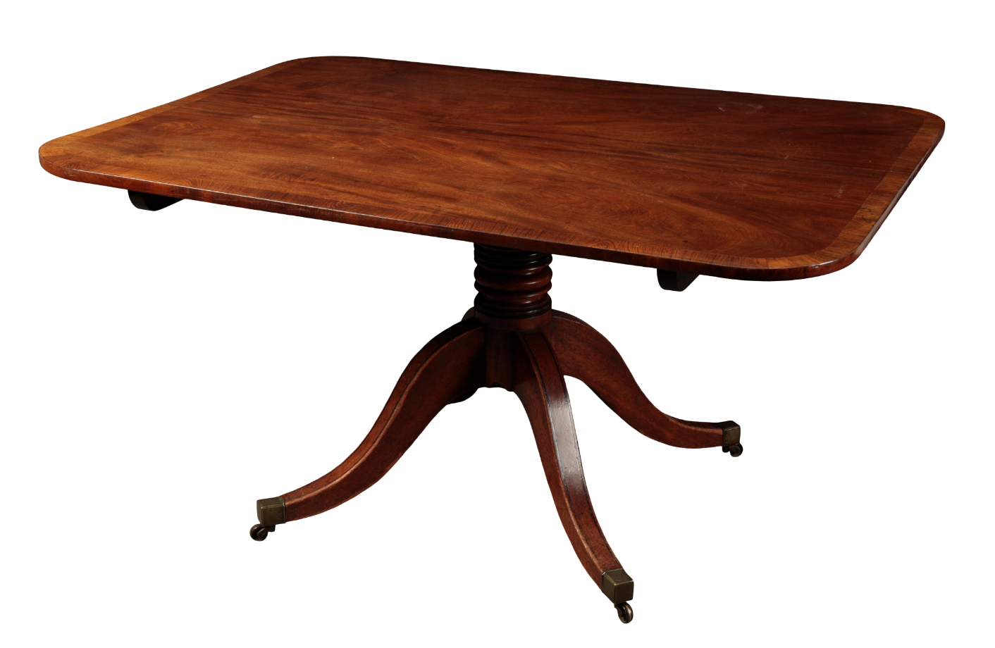 A LATE GEORGE III MAHOGANY BREAKFAST TABLE