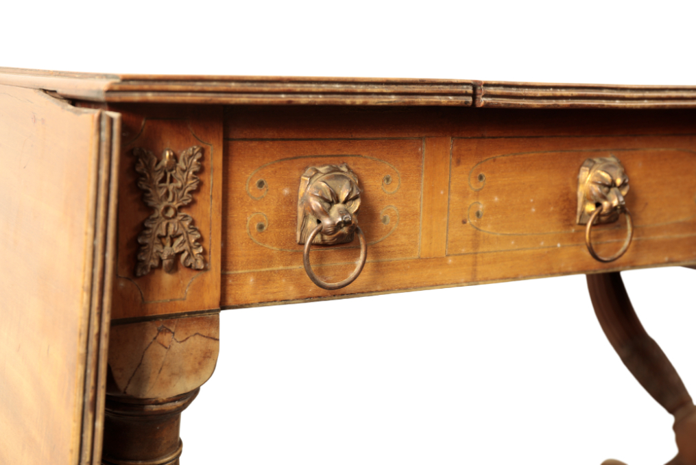 A REGENCY MAHOGANY SOFA TABLE - Image 6 of 6