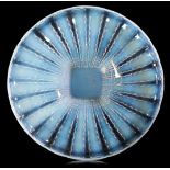 A CHOISY-LE-ROI OPALESCENT GLASS 'SEAWEED' SEAFOOD FOOTED BOWL