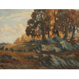 A FOSTER (19th/20th Century) Landscape with trees