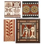 STEEL & WOOD: A FRAMED GOTHIC REVIVAL 'MUSICIAN' TILE