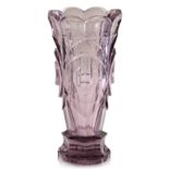 MOSER: A LILAC GLASS VASE