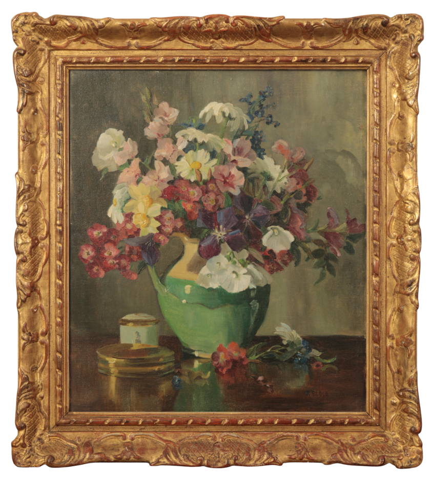 FREDA BLOIS (1880-1943) A still life study of mixed flowers - Image 2 of 4