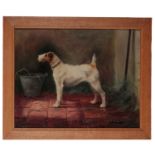 ADRIENNE LESTER (c.1870-1955) A portrait of a terrier