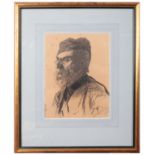 MIHALY VON MUNKACSY (1844-1900) A portrait of a man