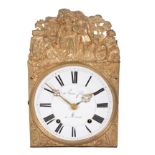 A FRENCH COMTOISE WALL CLOCK