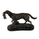 AFTER PIERRE JULE MENE, A PATINATED BRONZE MODEL OF A SETTER
