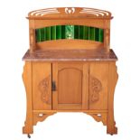 AN ART NOUVEAU WASHSTAND