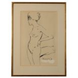 *TREVOR WILLOUGHBY (1926-1995) Female nude study