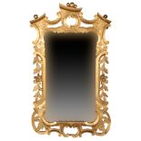 A GILTWOOD MIRROR