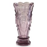 MOSER: A LILAC GLASS VASE