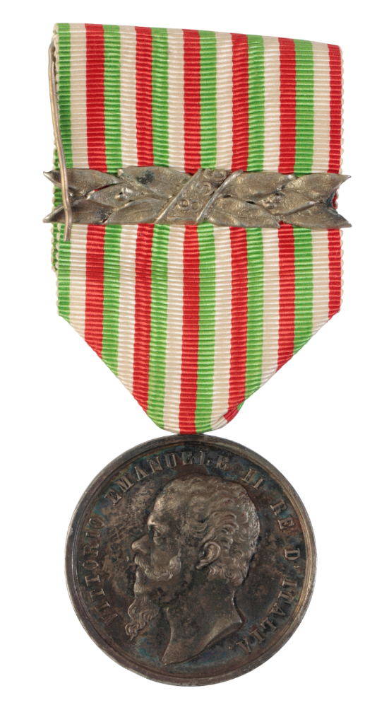 ITALY, KINGDOM. MEDAL FOR THE INDEPENDENCE AND UNIFICATION OF ITALY 1865, WITH '1856' CLASP