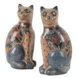 A LARGE PAIR OF 'TONALA' CERAMIC CATS