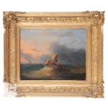 PIETER HENDRIK THOMAS (1814-1866) A ship in high seas
