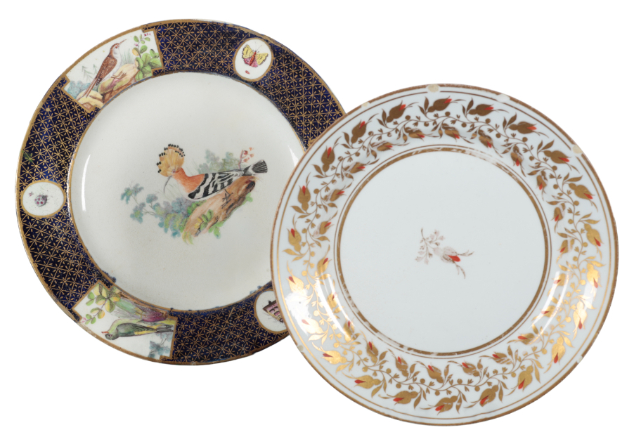 THREE WORCESTER PORCELAIN PLATES - Image 3 of 4