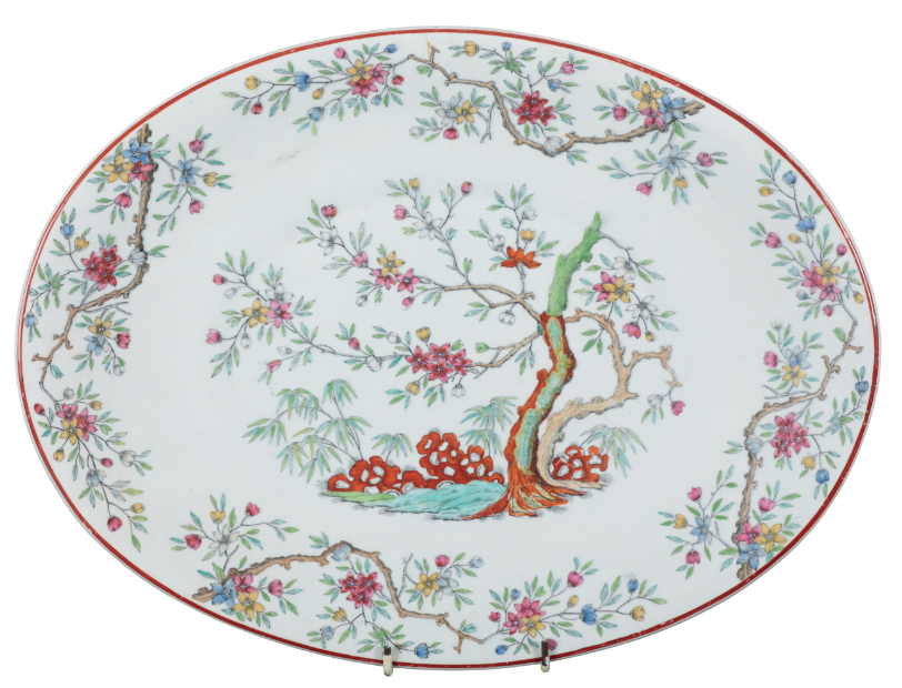 A VICTORIAN STAFFORDSHIRE PLATTER - Image 3 of 3