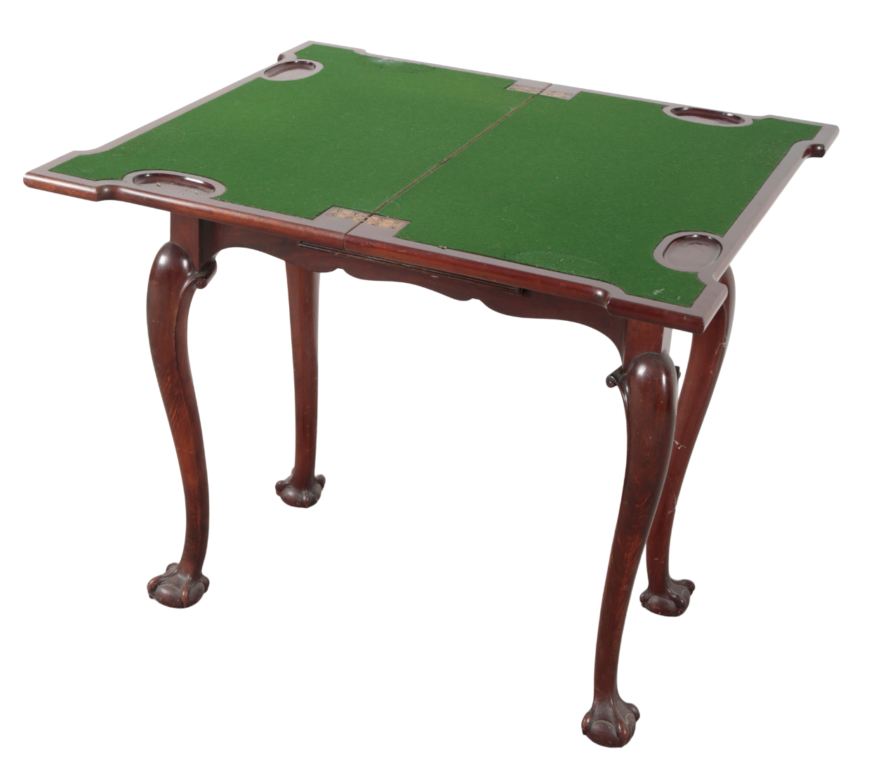 AN EARLY GEORGE III STYLE MAHOGANY CARD TABLE - Image 2 of 2