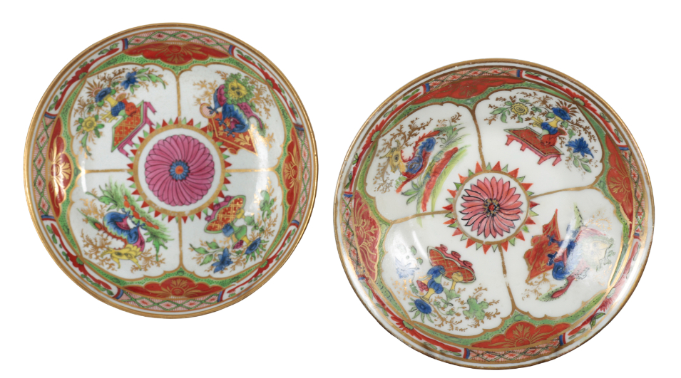 THREE WORCESTER PORCELAIN PLATES - Image 4 of 4