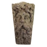 A RECONSTITUTED STONE HEAD