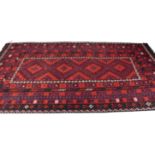 A KURDISH NORTH WEST PERSIAN KILIM CARPET