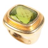 PALOMA PICASSO FOR TIFFANY: A PERIDOT DRESS RING