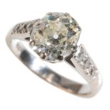 A DIAMOND SOLITAIRE RING