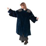 LIBERTY LONDON; A VINTAGE FULL LENGTH VELVET COAT