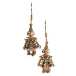 A PAIR OF 9CT GOLD CLOWN EARRINGS