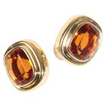 PALOMA PICASSO FOR TIFFANY: A PAIR OF 18CT GOLD CITRINE EARRINGS