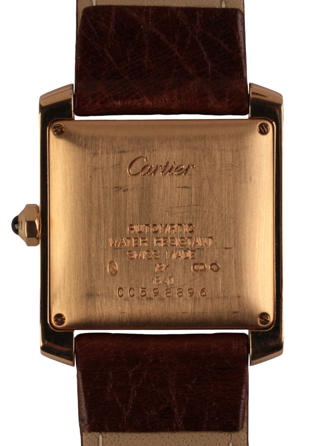 CARTIER TANK FRANÃ‡AISE: A GENTLEMAN'S 18CT GOLD WRISTWATCH - Image 5 of 8