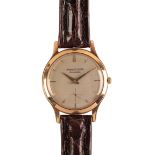 JAEGAR-LECOULTRE: A GENTLEMAN'S 9CT GOLD WRISTWATCH