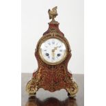 A 19TH CENTURY BOULLE MANTEL CLOCK BY R. FAGE OF PARIS