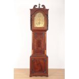 A GEORGE III MAHOGANY LONGCASE CLOCK BY JOHNATHON WOOD OF STROUD