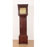 AN 18TH CENTURY OAK LONGCASE CLOCK BY WILLIAM GLOVER OF WORCESTER
