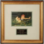 THE LITTLE MERMAID: A COLOUR PRINT SIGNED BY JODI BENSON (VOICE OF ARIEL) AND CHRISTOPHER DANIEL BAR