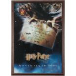 HARRY POTTER AND THE SORCERER'S STONE: A MOVIE POSTER SIGNED BY SEVEN CAST MEMBERS