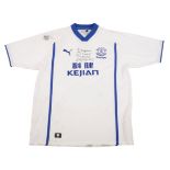 WAYNE ROONEY: A SIGNED 2003 EVERTON FC REPLICA SHIRT